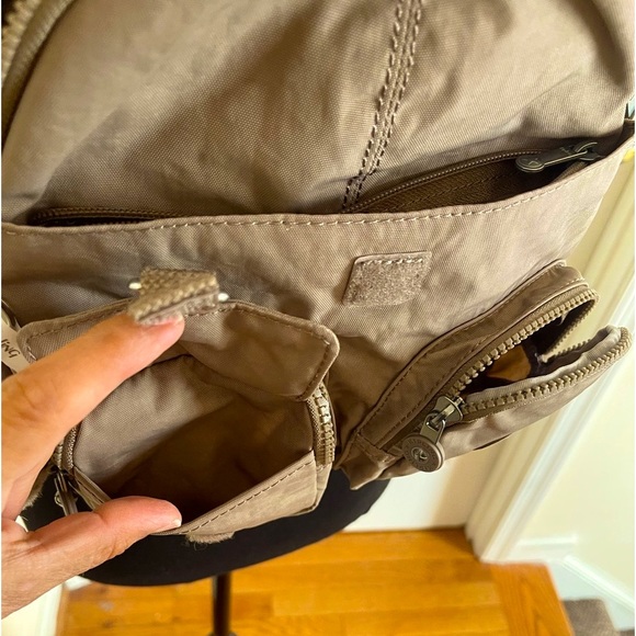 New Backpack  Kipling Firefly Up, Beige (True Beige) three pockets backpack - Picture 7 of 15